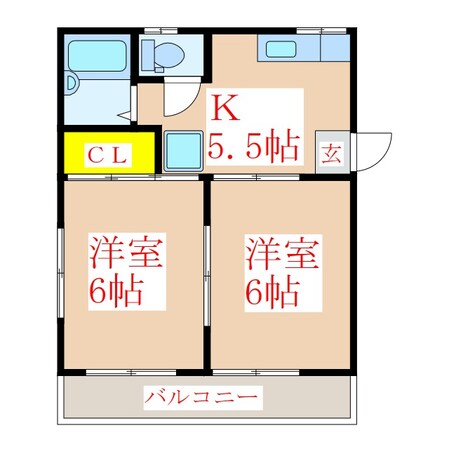 メゾンド弟子丸の物件間取画像